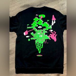 $CashTag Men's $CashApp‎ Crew Neck Sweatshirt Abstract Brick Graphic Size 3X